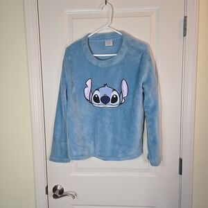 Blue Disney Stitch Warm Fuzzy Top